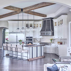 Restoration Hardware styled model home with gorgeous interiors in Michigan